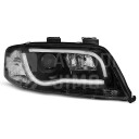 Přední světla AUDI A6 C5 01-04 - LED TUBE LIGHT Černá