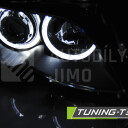 Přední světla, lampy Angel Eyes BMW E46 01-05, sedan, combi - černá H7