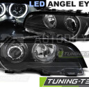 Přední světla, lampy Angel Eyes BMW E46 99-03, coupé, cabrio - černá