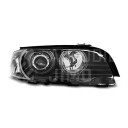 Přední světla, lampy Angel Eyes CCFL BMW E46 coupé, cabrio 99-01 černé H7