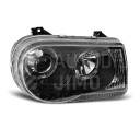 Přední světla, lampy Angel Eyes Chrysler 300C 05-10 černá