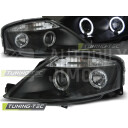 Přední světla, lampy Angel Eyes Citroen C3 02-09 černá H1