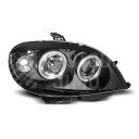 Přední světla, lampy Angel Eyes Citroen Saxo 99-03 černá H1