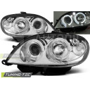 Přední světla, lampy Angel Eyes Citroen Saxo 99-03 chromová H1