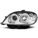 Přední světla, lampy Angel Eyes Citroen Saxo 99-03 chromová H1