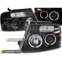 Přední světla, lampy Angel Eyes Ford F150 04-08 černá