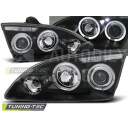 Přední světla, lampy Angel Eyes Ford Focus 04-08 černá H1