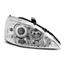 Přední světla, lampy Angel Eyes Ford Focus 98-04 chromová H7