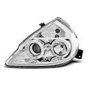 Přední světla, lampy Angel Eyes Ford Ka 96-08 chromová H1