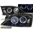 Přední světla, lampy Angel Eyes Ford Mondeo 00-07 černá H1