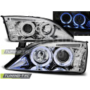 Přední světla, lampy Angel Eyes Ford Mondeo 00-07 chromová H1