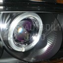 Přední světla, lampy Angel Eyes Honda Civic 91-95 černá, 2dv+3dv.