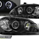 Přední světla, lampy Angel Eyes Honda Civic 95-99 černá, 2dv, 3dv, 4dv