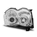 Přední světla, lampy Angel Eyes Jeep Grand Cherokee 08-10 chromová