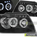 Přední světla, lampy Angel Eyes Jeep Grand Cherokee 99-05 černá H1/H1