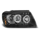 Přední světla, lampy Angel Eyes Jeep Grand Cherokee 99-05 černá H1/H1