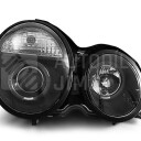 Přední světla, lampy Angel Eyes Mercedes Benz E W210 95-99 černá 