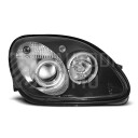 Přední světla, lampy Angel Eyes Mercedes Benz SLK R170 96-04 černá