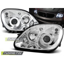 Přední světla, lampy Angel Eyes Mercedes Benz SLK R170 96-04 chromová