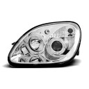 Přední světla, lampy Angel Eyes Mercedes Benz SLK R170 96-04 chromová