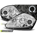 Přední světla, lampy Angel Eyes Mitsubishi Eclipse 00-05 chromová H1