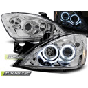 Přední světla, lampy Angel Eyes Mitsubishi Lancer 04-07 chromová H7/H1