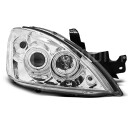 Přední světla, lampy Angel Eyes Mitsubishi Lancer 04-07 chromová H7/H1