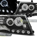 Přední světla, lampy Angel Eyes Mitsubishi Pajero V60 01-06 černá H7/H1