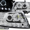 Přední světla, lampy Angel Eyes Mitsubishi Pajero V60 01-06 chromová H7/H1