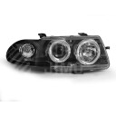 Přední světla, lampy Angel Eyes Opel Astra F 94-01 černá H1