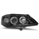 Přední světla, lampy Angel Eyes Opel Astra G 98-08 černá H1, diody