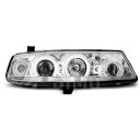 Přední světla, lampy Angel Eyes Opel Calibra 90-97 chromová H1