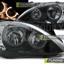 Přední světla, lampy Angel Eyes Opel Corsa C 00-06 černá H7