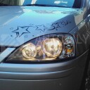 Přední světla, lampy Angel Eyes Opel Corsa C 00-06 černá H7