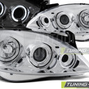 Přední světla, lampy Angel Eyes Opel Corsa C 00-06 chromová H1