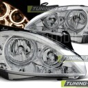 Přední světla, lampy Angel Eyes Opel Corsa C 00-06 chromová H7