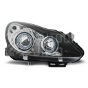 Přední světla, lampy Angel Eyes Opel Corsa D 06-10 černá H1