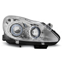 Přední světla, lampy Angel Eyes Opel Corsa D 06-10 chromová H1