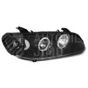 Přední světla, lampy Angel Eyes Opel Omega B 94-99 černá H1