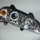 Přední světla, lampy Angel Eyes Opel Tigra 94-00 chromová H1