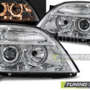 Přední světla, lampy Angel Eyes Opel Vectra C 02-05 chromová H7