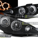 Přední světla, lampy Angel Eyes Peugeot 206 02- černé H7