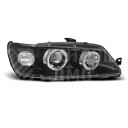 Přední světla, lampy Angel Eyes Peugeot 306 93-97 černé H1