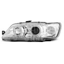 Přední světla, lampy Angel Eyes Peugeot 306 93-97 chromové H1