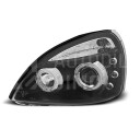 Přední světla, lampy Angel Eyes Renault Clio II 01-08 černé H1