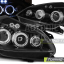 Přední světla, lampy Angel Eyes Renault Clio II 05-09 černé H1