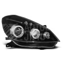 Přední světla, lampy Angel Eyes Renault Clio II 05-09 černé H1