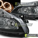 Přední světla, lampy Angel Eyes Renault Clio II 05-09 černé H7