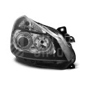 Přední světla, lampy Angel Eyes Renault Clio II 05-09 černé H7