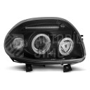 Přední světla, lampy Angel Eyes Renault Clio II 98-01 černé H1